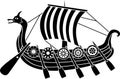 Ancient vikings ship