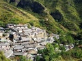 Ancient village in the countryside mountain travel