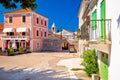 Ancient village of Sukosan near Zadar stone street and square vi Royalty Free Stock Photo