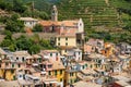Ancient Vernazza village - Cinque Terre in Liguria Italy Royalty Free Stock Photo