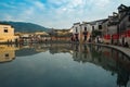 Ancient villages in the mountains of Anhui Province, China in the morning