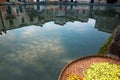 Ancient villages in the mountains of Anhui Province, China in the morning