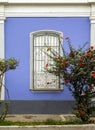 Ancient, vintage, colonial style window . Royalty Free Stock Photo