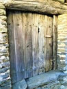 Ancient and vintage door, beam, charm and history