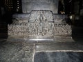 Ancient Vishnu sculpture panel