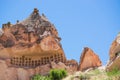 Ancient volcanic formations of Cappadocia, Turkey.