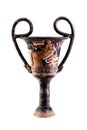 Ancient volute krater vase isolated Royalty Free Stock Photo