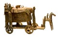 Ancient wagon for burial rite