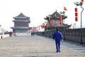 Ancient wall in china Royalty Free Stock Photo