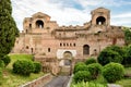 The ancient wall of the Lateran Palace in Rome