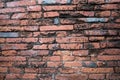 Ancient Wall made of brick Destroyed by war