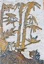 Ancient wall painting of bamboo Royalty Free Stock Photo
