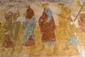 Ancient wall painting in the Orthodox Church Royalty Free Stock Photo