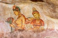 Ancient wall paintings at Sigirya