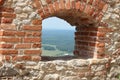 Ancient wall window view Royalty Free Stock Photo