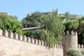 The ancient walls of the city of toledo, spain