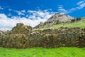 An ancient walls in Genoese fortress in Sudak Royalty Free Stock Photo