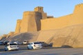 Ancient walls of the inner city of Ichan-Kala. Khiva, Uzbekistan