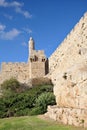 The ancient walls of the Jerusalem Royalty Free Stock Photo