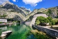 Ancient walls and the moat of Kotor town, Montenegro