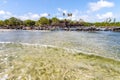 Nan Madol prehistoric ruined stone city. Ancient walls on coral islands and canals in lagoon of Pohnpei, Micronesia, Oceania.