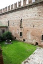 Within the ancient walls of the old castle in Verona Royalty Free Stock Photo
