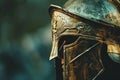 Ancient warrior helmet in focus Royalty Free Stock Photo