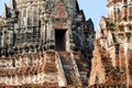 Ancient Wat Chai Wattanaram in Ayutthaya, Thailand Royalty Free Stock Photo