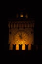 Ancient watch tower in the night Royalty Free Stock Photo