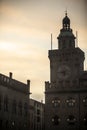 Ancient watch tower in the night Royalty Free Stock Photo