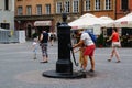 Ancient water column at Old Town Market Square