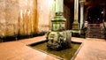 Ancient water storage Basilica Cistern in Istanbul Turkey Royalty Free Stock Photo