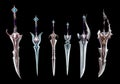 Ancient weapon collection of sword