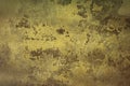 Ancient weathered vintage wall with pattern of moss Royalty Free Stock Photo