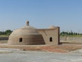 Ancient well water to Sardoba in the desert of Uzbekistan.