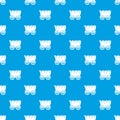 Ancient western covered wagon pattern seamless blue