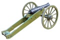 Ancient wheeled cast iron cannon Royalty Free Stock Photo