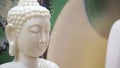Ancient white buddhist statue - Buddha