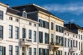 Ancient white houses in the Dutch city of Zutphen Royalty Free Stock Photo