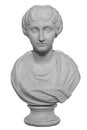 Ancient white marble sculpture bust of Faustina the Younger. Wife of Roman Emperor Marcus Aurelius. Statue of young Royalty Free Stock Photo