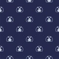 Ancient windmill pattern seamless isolated on color background Royalty Free Stock Photo