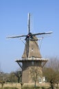 Ancient windmill, village Welsum, Netherlands Royalty Free Stock Photo