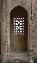 Ancient window at Orcha palace,India Royalty Free Stock Photo