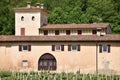 Ancient wine farm with its vineyard in Franciacorta - Italy