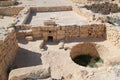 Ancient Wine Press Factory, Shivta, Ancient Nabataeans and Byzantine City, Israel Royalty Free Stock Photo