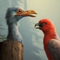 Ancient Wings: Painting Unveils the Mystique of Prehistoric Bird