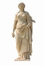 Ancient women statue in white background Royalty Free Stock Photo