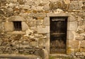 Ancient wood door Saint-Mamet-la-Salvetat