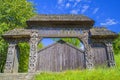 Ancient wood gate in Maramures