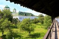 Ancient Slavonic wooden fortress in Novhorod-Siverskii Royalty Free Stock Photo